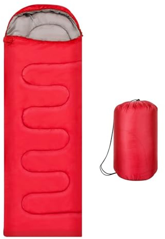 Holdfiturn Sleeping Bags for Adults Lightweight Waterproof Red