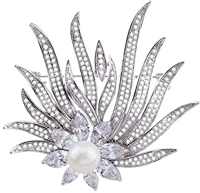 Brosche Personalisierte Blumenbrosche Damenbrosche Exquisite Anstecknadel for Dekorieren des Umhangs des Anzugmantels Geschenk for Frauen Damen-Brosche