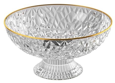 kowaku Frutero con escurridor, Cesta coladora de Verduras, contenedor Multiusos Decorativo Redondo Duradero, Grande para Centro de Mesa, Blanco Claro