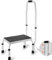 VEVOR Haushaltsleiter 810 x 417 x 285 mm Trittleiter faltbar Stahl Stehleiter 1 Stufe Stufenleiter 150 kg Tragfähigkeit Klapptritt Einzellstufenleiter 810 mm hoch Küchenleiter Rutschfest Tritthocker