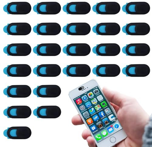 JOYVOX Webcam Cover, 25-Pack Ultra-Thin Laptop Camera Slider, Privacy Security Camera Sliders for Laptops, Phones & Tablets