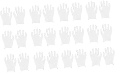 Angoily 12paare Arbeitshandschuhe Aus 100% Baumwolle Weiß Bequeme Schutzhandschuhe Für Strapazierfähig Für Vielseitigen Einsatz