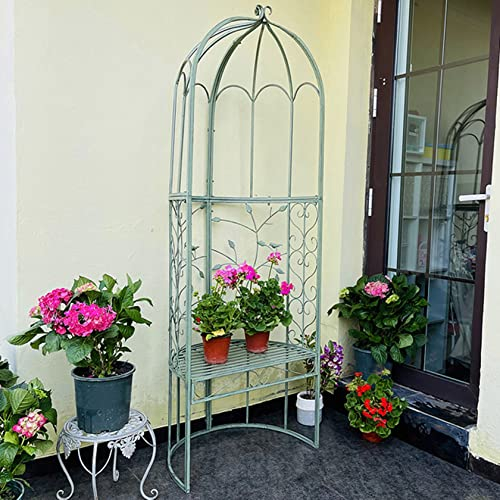 Outdoor Metall Pergola mit Sitzbank Gartenlaube Bogen für Kletterpflanzen, Rosen, Reben, Hochzeiten, Hinterhöfe, Terrasse, Rasen - Verschiedene Kletterpflanzenstütze