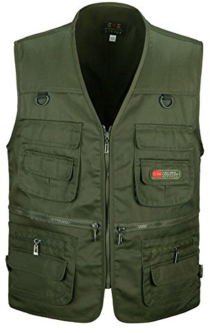 PengGengA Utomhus Män Fotograferingsväst Väst Ärmlös Jacka Casual Gilet