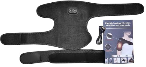 Knie & Schulter Massagegerät, Tragbare Massagegerät mit 3 einstellbare Wärme und Vibration, Kniewärmer für Gelenkschmerzen Relief und Muskelentspannung