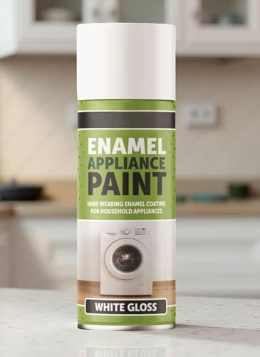 Inspired Essentials 400ml Appliance White Gloss Enamel Paint Spray Aerosol DIY Wood Metal (1)