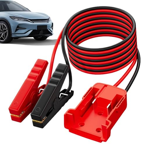 Cavi da jumper lunghi, cavi booster | Cavi a batteria da 6 piedi a carico | Starter ausiliario 'auto con morsetti professionisti, conversione del jumper automobilistico per donne