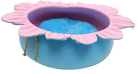 ERINGOGO Adorable Cat Nest Atmungsaktives Katzenbett Im Kreativen Blumen-Design Idealer Schlafplatz Für Katzen Und Welpen Aus Hochwertigem Filz Farben Haustier-zubehör