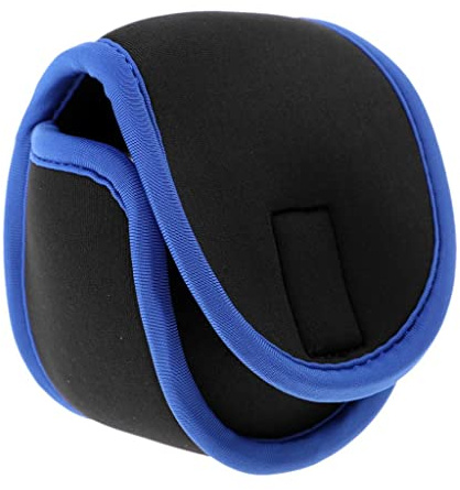 KBOLAE Fliegenrollen-Tasche, Neopren-Schutztasche für Angelrollen, passend für 5/7/9 WT