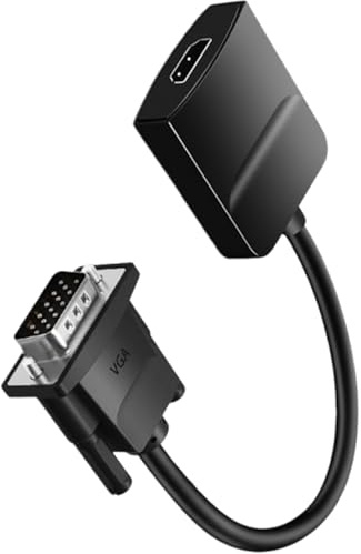Convertitori universali da VGA a Hdmis Cavo USB alimentato soluzione per il collegamento di computer legacys a monitor moderni VGA maschio a HDMI femmina convertitori