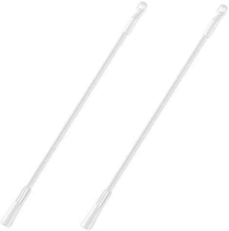FUNOMOCYA 2 Piezas Barras de Tirador de Plástico para Cortinas y de Varillas para Ventanas Resistentes y Prácticas Compatibles con Múltiples y Colores