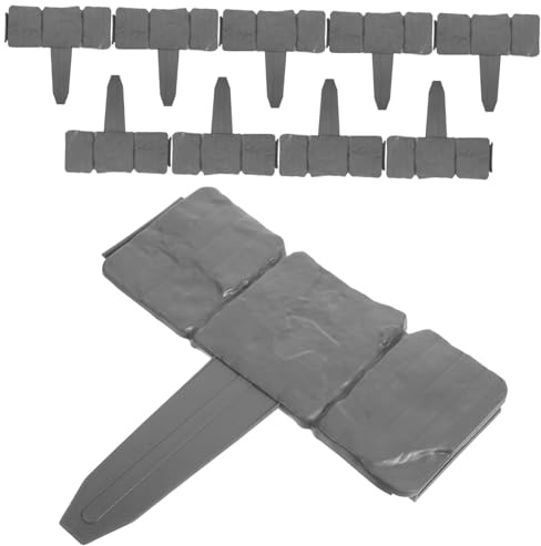 Toddmomy 20pezzi Recinzione Decorativa in Plastica Simile Per Aiuole Recinzione Scavo Per Esterni Design Staccionata Per Paesaggistica