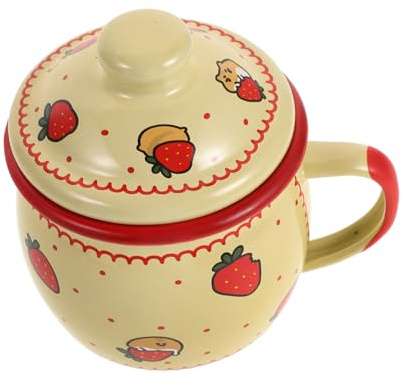 Holibanna Taza de Café de Enamel Decorativa para Hogar Diseño Moderno y Multifuncional para Café y Bebidas Resistente y de Limpiar