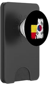 Belgium South Korea Half Flag Belgian South Korean Heritage PopSockets PopWallet for MagSafe