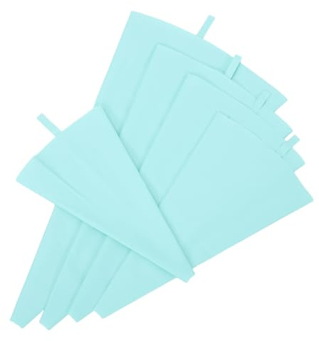 STOBAZA 5 Pièces Set Douille Silicone Réutilisables pour Pâtisserie Décoration de Gâteaux et Biscuits Résistantes Chaleur Lavables et Polyvalentes pour Usage Quotidien et