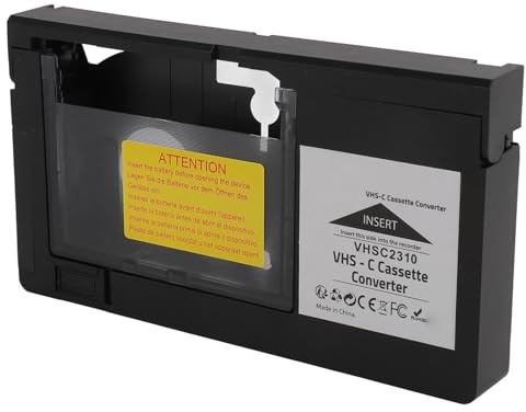 Generic Kassettadapter för Videokameror, Batteridriven Enkel Manövrering Kassettomvandlare för S‑VHS‑C S‑VHS-band
