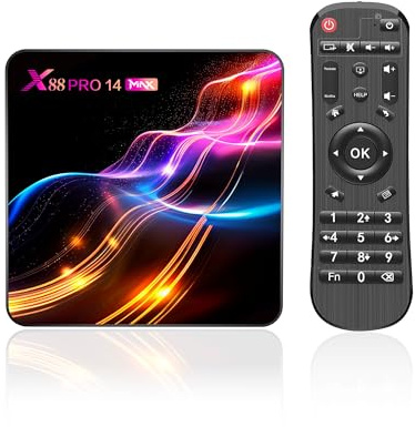 Android tv box,X14 MAX smart tv box Android 14.0 4GB RAM 64GB ROM RK3528 Quad-Core 64bit Cortex-A53 Mali 450 MP2 GPU Support 8K 3D 1080P 2.4/5.0GHz WIFI BT5.0 10/100M Ethernet DLNA USB 3.0 H.265