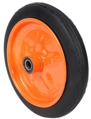 Colcolo Roue en caoutchouc, roue robuste pour tondeuse à gazon, pneu plein pour chariot de jardin, caddie ou diable, L