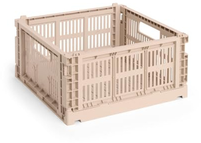 HAY - Colour Crate Korb Square M, 29,5 x 29,5 cm, powder, recycled