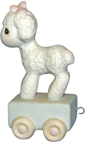 Precious Moments Geburtstagszug Happy Birthday Little Lamb