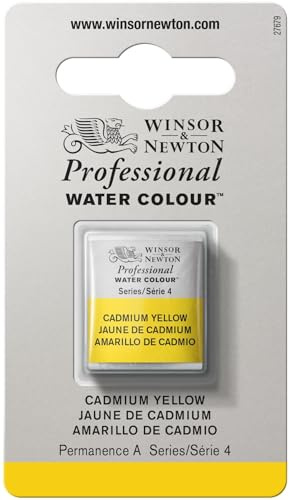 Winsor & Newton Half Pan Professional Water Colour, Cadmium Yellow
