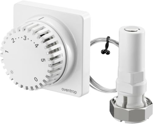 Oventrop Thermostat Uni FD mit Fernverstellung, weiß Kapillarrohr 2000 mm
