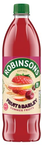 Robinsons Fruit and Barley - Real Fruit Squash, Low Calorie - Summer Fruits - 1L, 20 Servings
