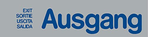 Ausgang Schild selbstklebend Einfach andrücken - fertig! 160x40x0,5mm
