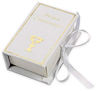 PUNTOCASASTORE Lot de 12 boîtes à dragées pour Communion, Calice