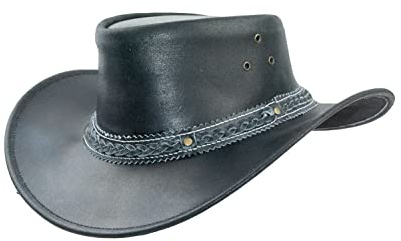 Black Jungle ARAMAC Lederhut Cowboyhut Australienhut Hut