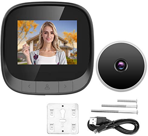 Digitaler Türspion, Elektronischer Tür Viewer, HD-Kamera, 2.4 inch TFT LCD-Bildschirm, 90 ° Weitwinkel machen Türklingel Sicherheitskamera, Support-Aufzeichnung/Schnappschuss