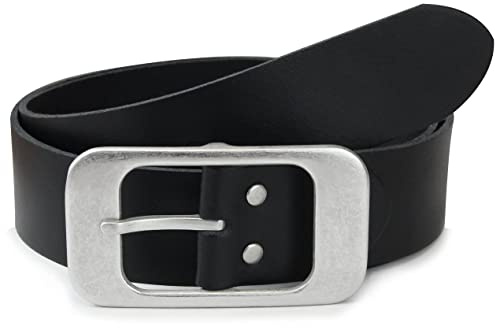 Frentree Ledergürtel MADE IN GERMANY, Gürtel für Damen und Herren, 3.8 cm breit, Schwarz