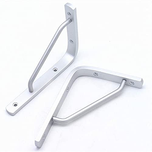 LIGUOYI L À Angle Droit Bracket, 2Pcs Triangle Équerre Étagère, Equerre Rabattable Murale, pour Barre Bureau Domicile, Murale À Suspendre, Equerre Metal Fixation, Support D'étagère Industrielle