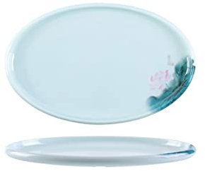 Indoor or ourdoor Dinner plates Dinner Plates Oval Melamine Dinner Plates Porcelain Serving Plates for Party Large Oval Serving Dishes for Meat Steak Appetizers Plate Fish Plate Pizza Pasta Serving Pl