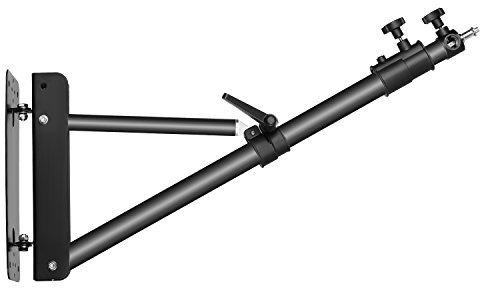 NEEWER Bras Boom Mural avec Base Triangulaire pour Photographie, Studio vidéo, Stroboscope, lumière monolight, réflecteur de Parapluie, Rotation à 180 °, Longueur maximale 169 cm, Noir