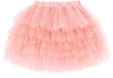 CAMILIFE Gonna Tutu a Strati Principessa Corta Mini per Bambine e Ragazze - Danza Classica Con Elastico in Vita - Costume Accessorio Basic - Rosa Taglia del Produttore 120