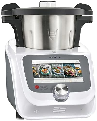 FITNMORE SILVERCREST Monsieur Cuisine connect trend »SKMC 1200 F6« 800W, 7 Zoll Farbdisplay, Weiß