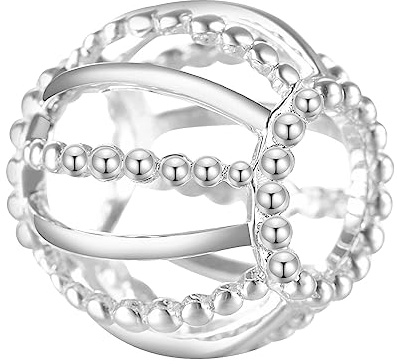 CHAMOON® Circle of Dreams »Statement Charm« - Großer Charm-Anhänger 925 Sterling Silber für Lederarmband Damen