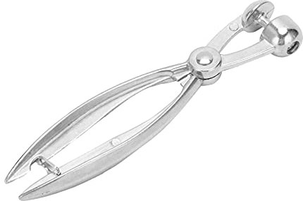 Aluminum Alloy Cherry and Olive Pitter, 19cm Professional Kitchen Hand Tool with Ergonomic Handle, Stone Remover with Safety Buckle Design