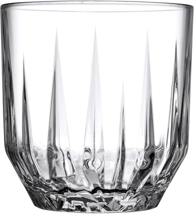 Pasabahce Echo Glass - Vaso de whisky de House of Pasabahce The Original Pasabahce de Turquía, juego de vasos de whisky Echo transparente, 300 ml en juego de 6 piezas, ajuste perfecto para