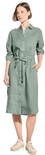 Cecil Damen Kleid aus Leinen Soft salvia Green M