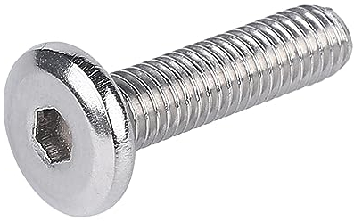 VhoMes Innensechskantschrauben, Senkkopfschrauben, Halbrundkopfschrauben, 10 Stück/Los M3/M4/M5/M6/M8 Edelstahl-Innensechskantschrauben Möbelschrauben mit knopfförmigem Kopf (Size : M8x90mm)