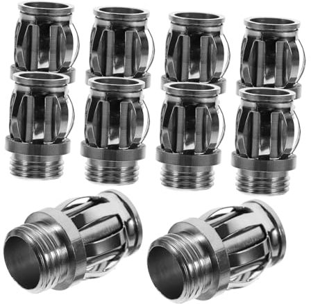 Artibetter 10pièces Supports Douille Ampoule Filetés Fixations Métal Sécurisées Maintien Lampe Plafonnier Accessoires