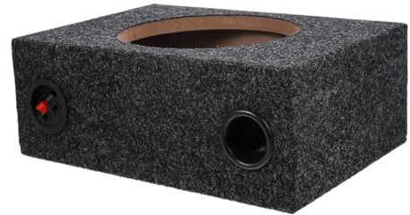 Anneome Box Subwoofer per Auto 10 Pollici in Peluche e Legno Installazione Semplice per Migliorare le Prestazioni Audio in Veicoli Nero