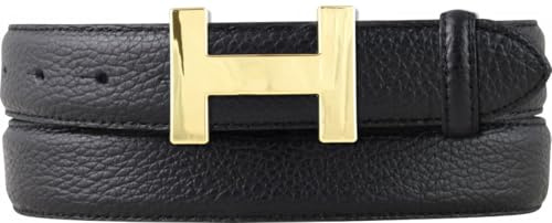BELTINGER Damen-Gürtel HAILEY aus strukturiertem Leder 3 cm | Schmaler Ledergürtel für Damen 30mm | Gold glänzend