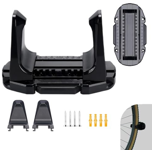 Zwxqe Boucle de stationnement pour vélo, support mural réglable, support de stationnement pour vélo, boucle de rangement verticale, porte-vélos haute capacité, boucle de support murale