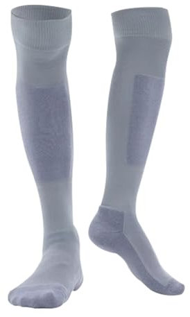 LYXXJRYBHD Fechtsocken, Fechtausrüstung, Atmungsaktive, Schweißabsorbierende, Hohe Und Lange Sportsocken, Fechtstrümpfe für Degen, Florett, Säbel, Unisex(Gray,Small)