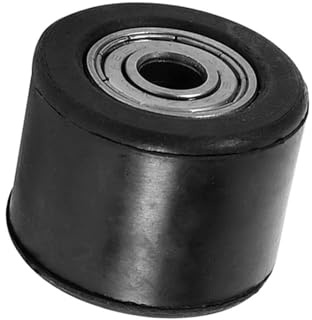 WPKD BLUEIY Rullo Puleggia Catena da 8 Mm,Tenditore a Rulli Puleggia Catena in Gomma,Guida Della Ruota Della Puleggia del Tenditore,per Moto Dirt Bike Endur(Nero)