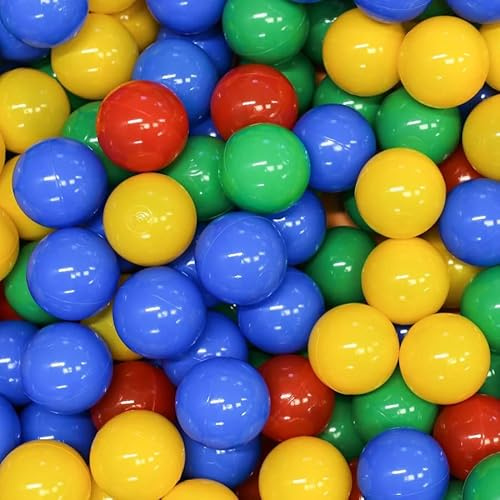 IGLU Soft Play Bolas para Piscina 500 Unidades | Plástico Sin BPA | Superficie Suave y Texturizada | Ligero y Duradero | Fácil de Limpiar | Juego Sensorial