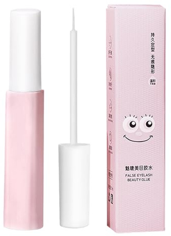 Pegamento para pestañas - Extensión de pegamento, pegamento suave | Fórmula fuerte con pincel aplicador de precisión para una aplicación limpia, ideal para aplicar pestañas individuales, extensiones